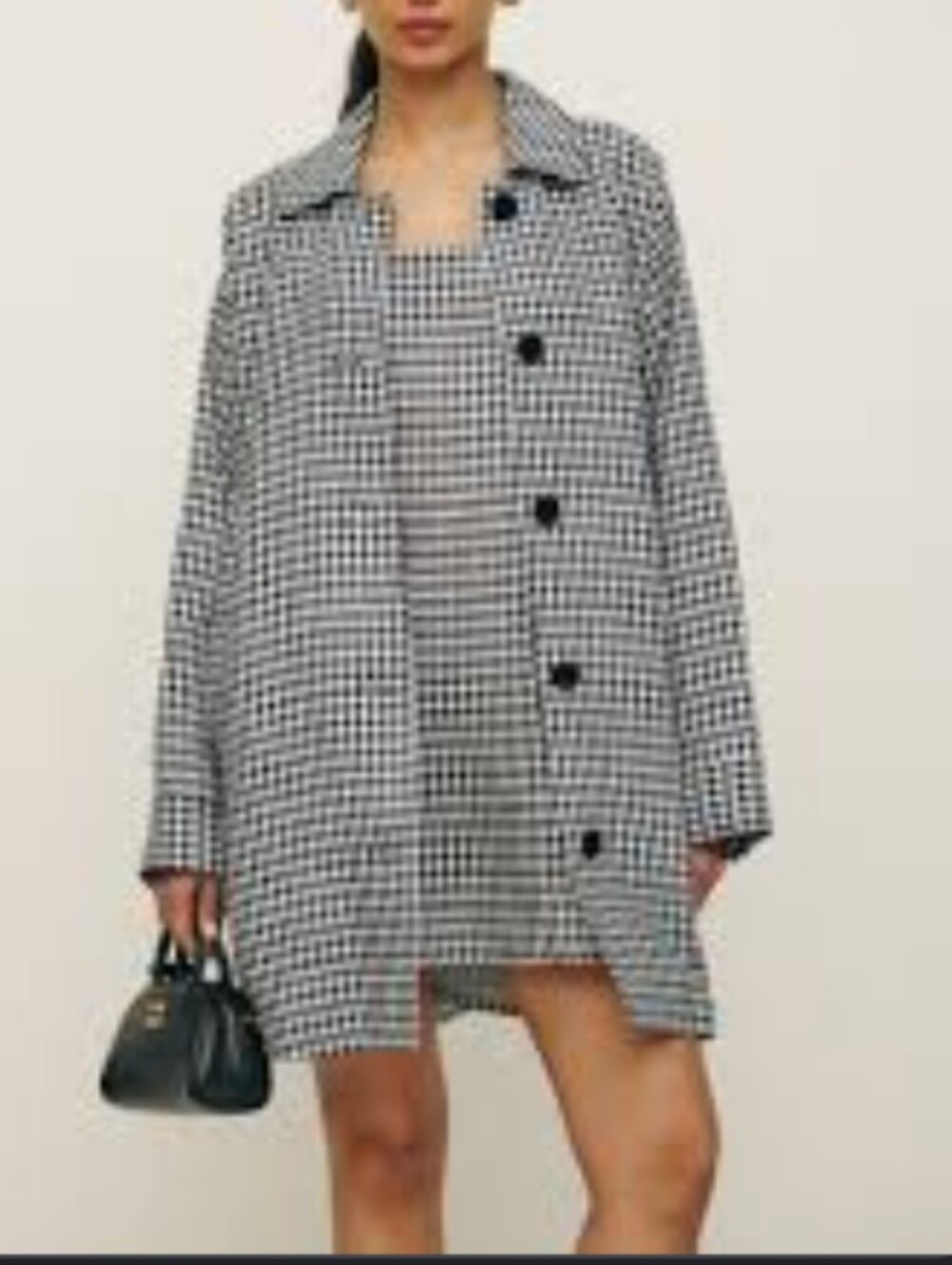$268 REFORMATION irene linen jacket green gingham M